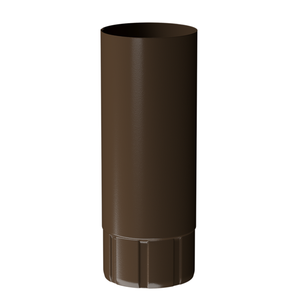 Труба водосточная 1 м Stal Standard, коричневый - 1